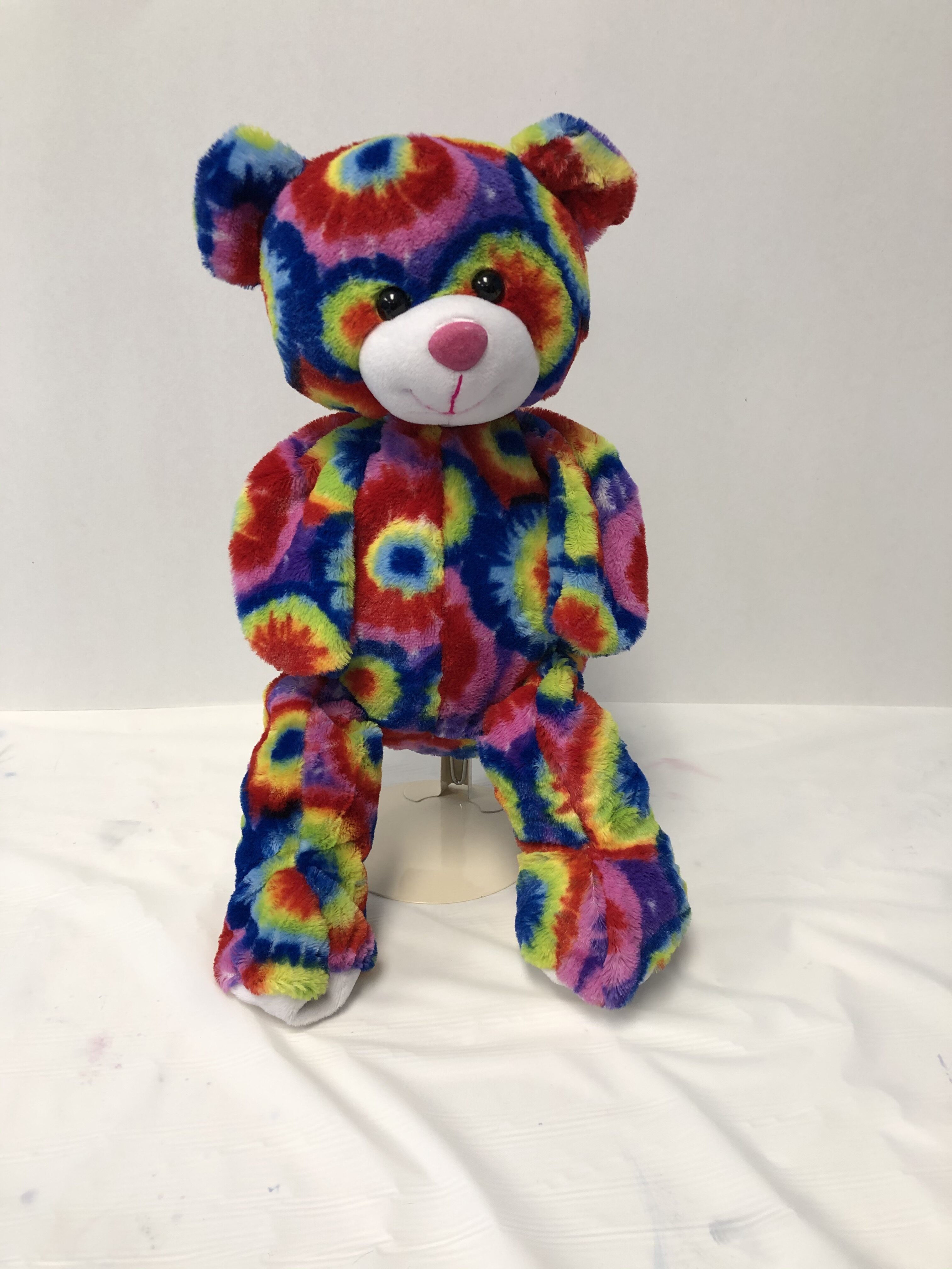 tie dye bear pillow pet